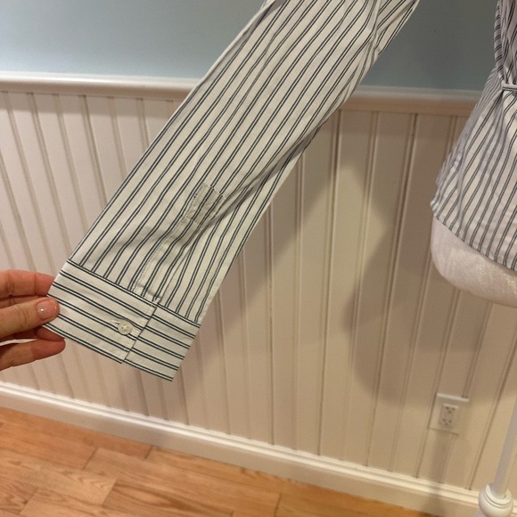 Striped Button-Up Women's Top - Picture 7 of 8